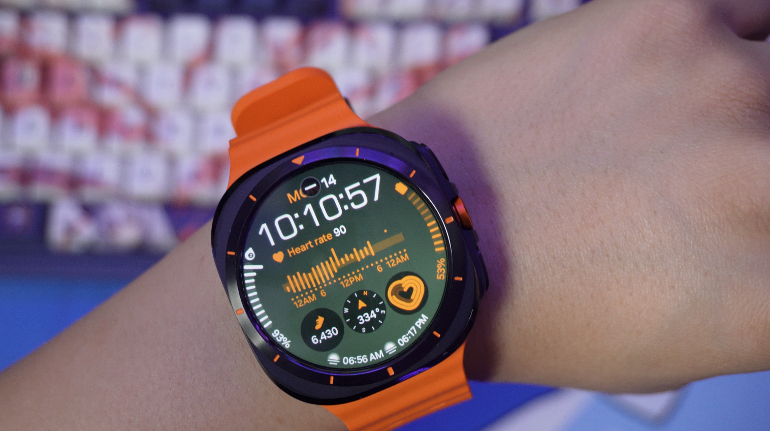 Samsung galaxy watch 42mm heart rate on sale